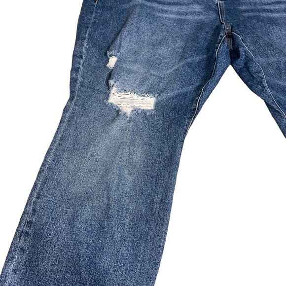 Torrid Perfect Boyfriend Ankle Jeans 26R Distressed Raw Hem Classic Denim - Picture 4 of 15